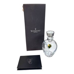 Waterford Siren Crystal Glass Perfume Bottle 5" Vintage w/ Stopper Original Box